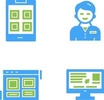 Apps and User person Icon vector