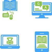 Online Learning and Faq Icon vector