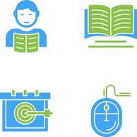 Student and Book Icon vector