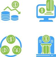 Money Loss and Online Payment Icon vector