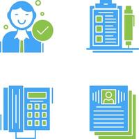 Hire and Check List Icon vector