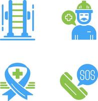 Ladder and Support Icon vector