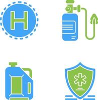 Helipad and Oxygen Icon vector