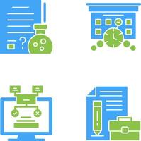 Hypothsis and Deadline Icon vector