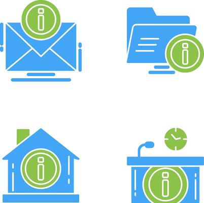 e mail and folder Icon