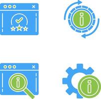 clasificación y actualizar icono vector