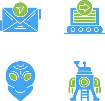 message and container Icon vector