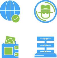 Internet and Spy Icon vector