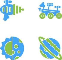 laser gun mars rover Icon vector