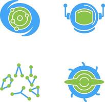 galaxy and astronaut Icon vector
