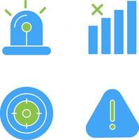 Sire and Block Icon vector