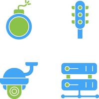 Traffic Signal and Block Icon vector