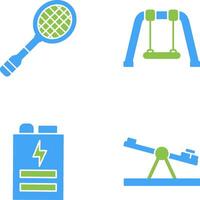 Racket and Swing Icon vector