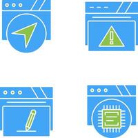 Navigation and Alert Icon vector