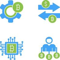 Setting and Money Exchange Icon vector