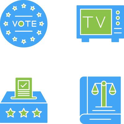 Vote and Tv Icon