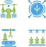 Analytics and Drone Icon vector