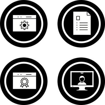 analytics and web optimization Icon vector
