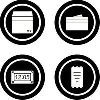 box and wallet Icon vector