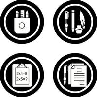 Stationery and Writing Equipment Icon vector