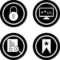 Closed Access and Clean Code Icon vector