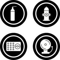 hydrant and oxygen tank Icon vector