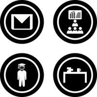 e mail and class Icon vector