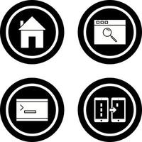 homepage and browser Icon vector