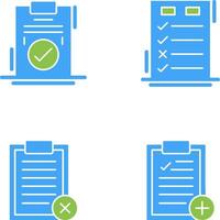 Today to Done Check List and Checkmark Icon vector