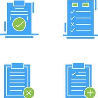 Today to Done Check List and Checkmark Icon vector