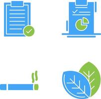 Selected and Diagram Icon vector