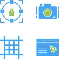 Camera and Icon vector