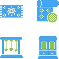 Carpet and Wallpaper Icon vector