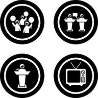 Protest and Debate Icon vector