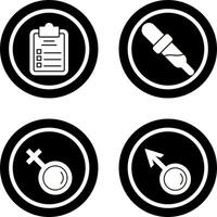 Diagnosis and Dropper Icon vector