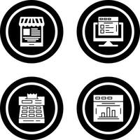 Mobile Shop and Search Product Icon vector
