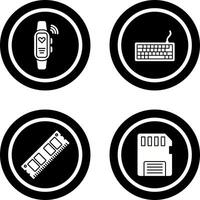 Smart Band and Keyboard Icon vector