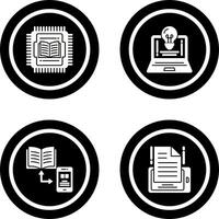 Cpu and Lamp Icon vector