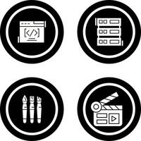 Web Coding ND Server Icon vector