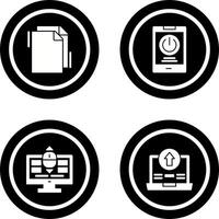 Copy and Power Icon vector