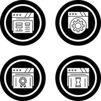 Dashboard and Browser Icon vector