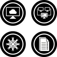 Cloud Systems and Connected Icon vector