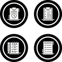 Time Management and Checklist Icon vector