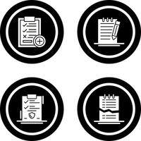Medical Examination List and Check Up List Icon vector