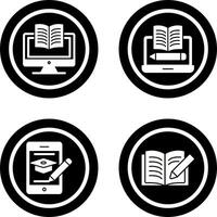 Digital Learning and Written Icon vector