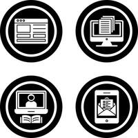 Web Design and Document Icon vector