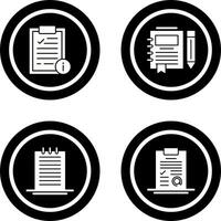 Info and Journal Icon vector