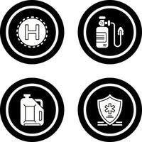Helipad and Oxygen Icon vector