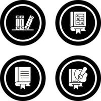 Archive and Mathematics Icon vector