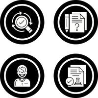 Research and Question Icon vector